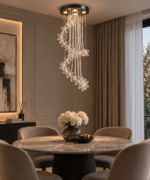 LED Luster Amanda — Kristalno staklo - Слика 3