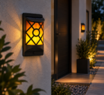 Solarna zidna LED lampa sa efektom plamena MX6066 - Слика 2