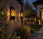 Solarna zidna LED lampa sa efektom plamena MX6066 - Слика 3